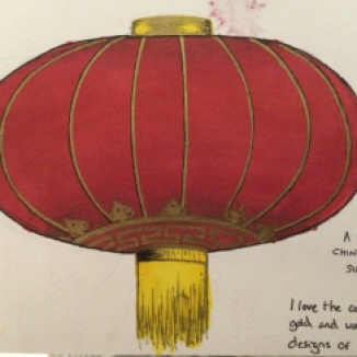 A very simple Pro marker sketch of a Chinese lantern!